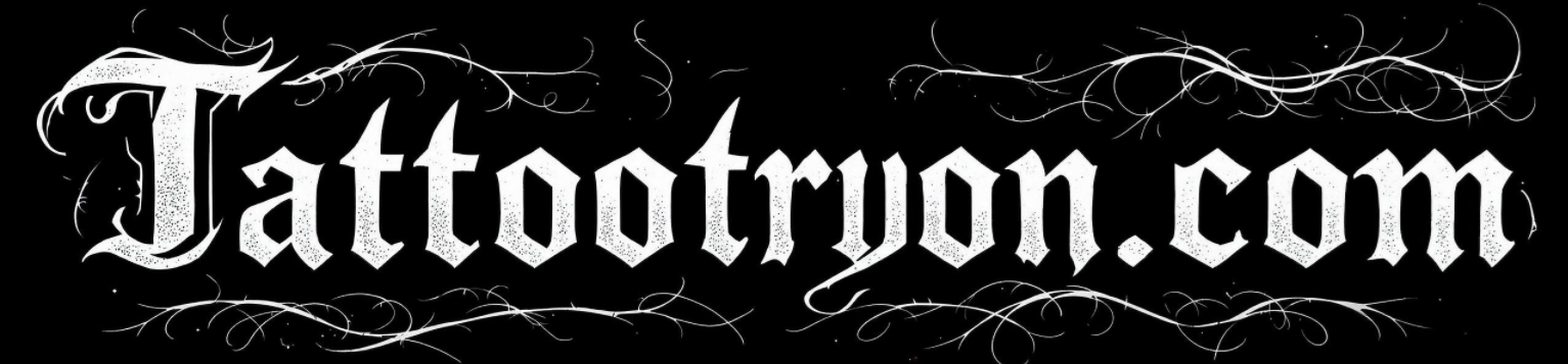 TattooTryOn.com — virtual tattoo try-on logo